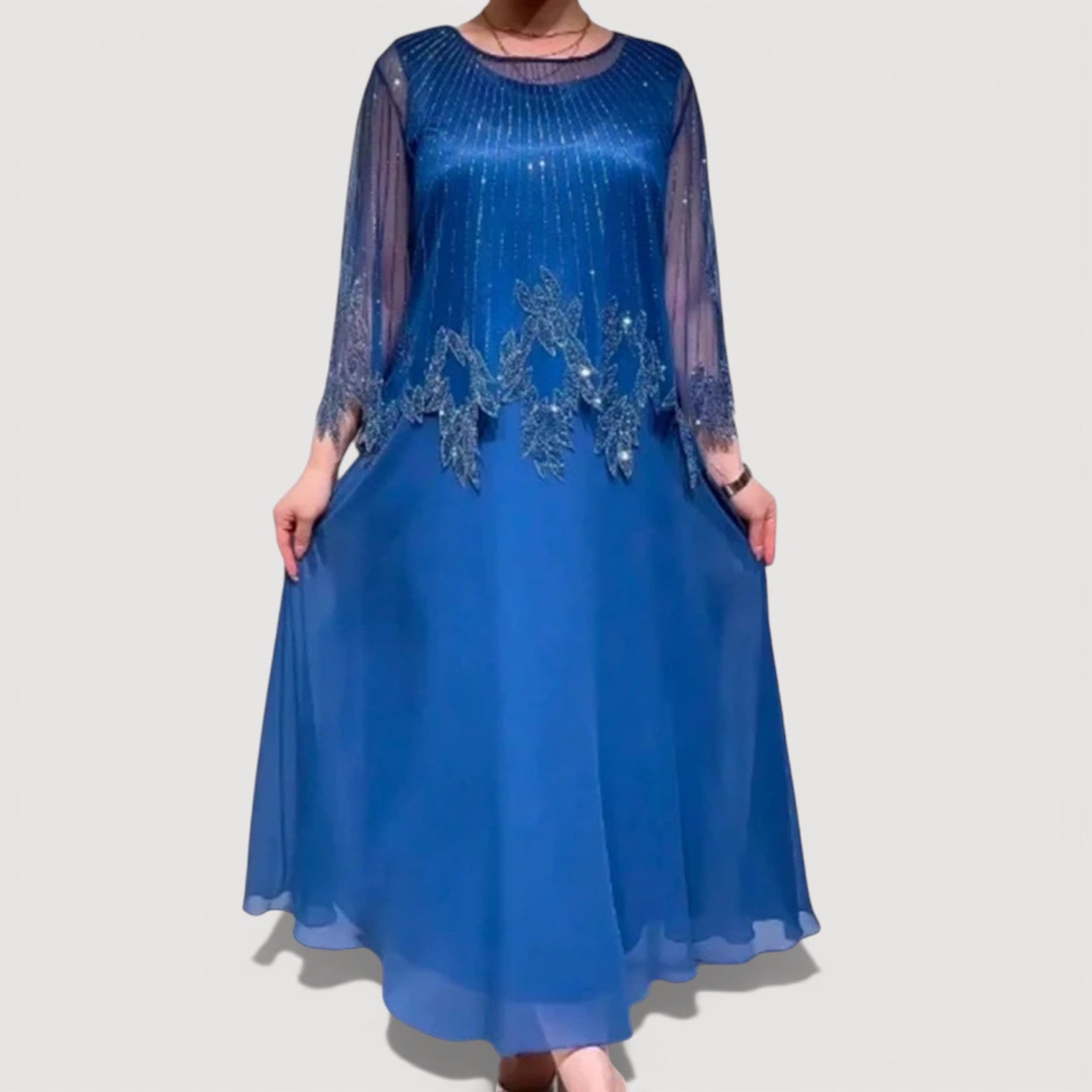 Cyralia - Robe Midi Soirée Élégance Fluide