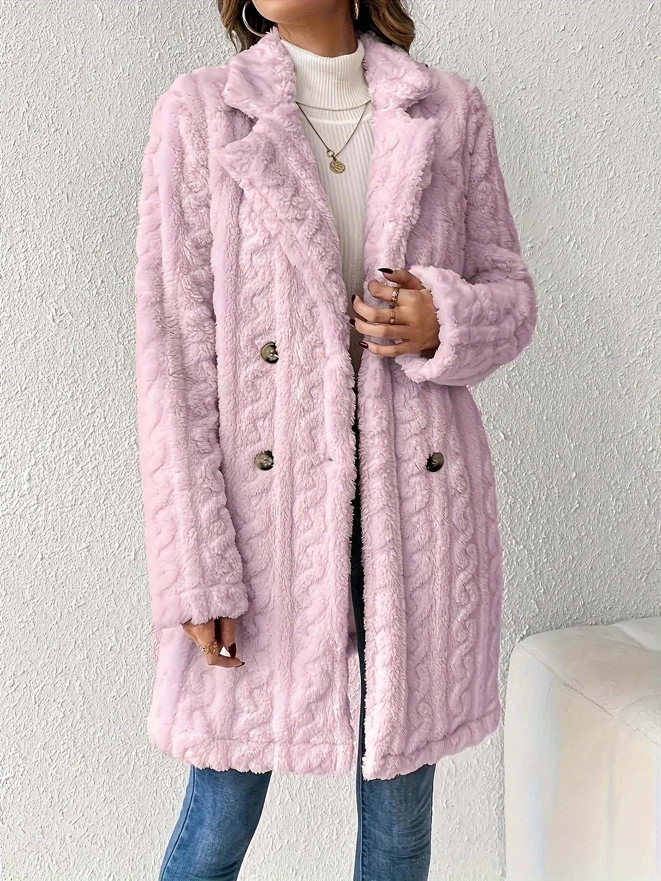Léa - Manteau en fausse fourrure pour femme