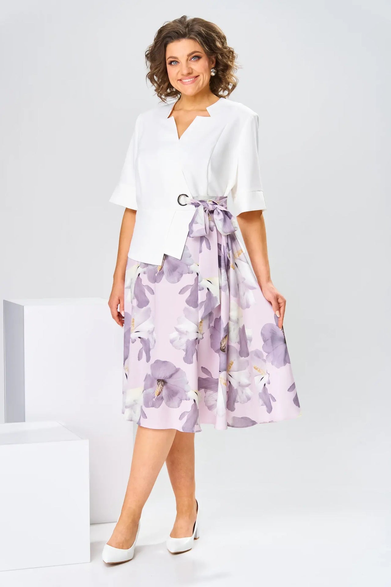 Adelisa - Robe en Coton et Soie de Haute Qualité pour une Élégance Naturelle