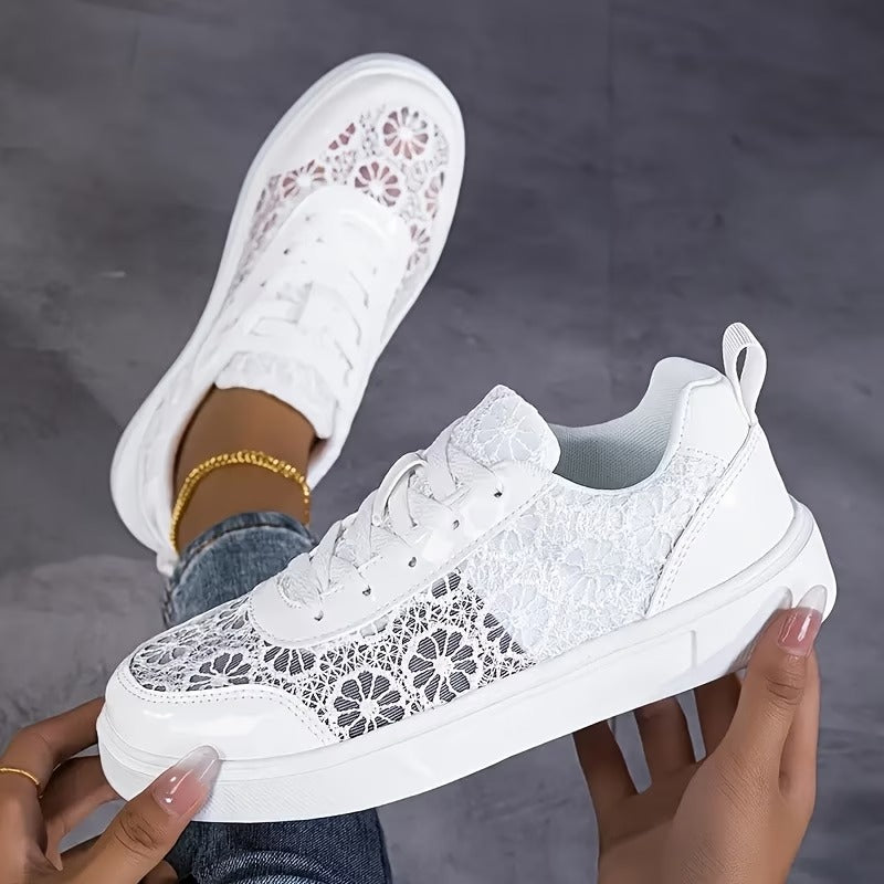 Jorexa - Baskets Femme Dentelle Respirante Style Casual Élégant