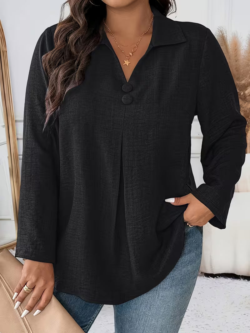 Elmyra - Chemise Fluide Boutonnée Élégante