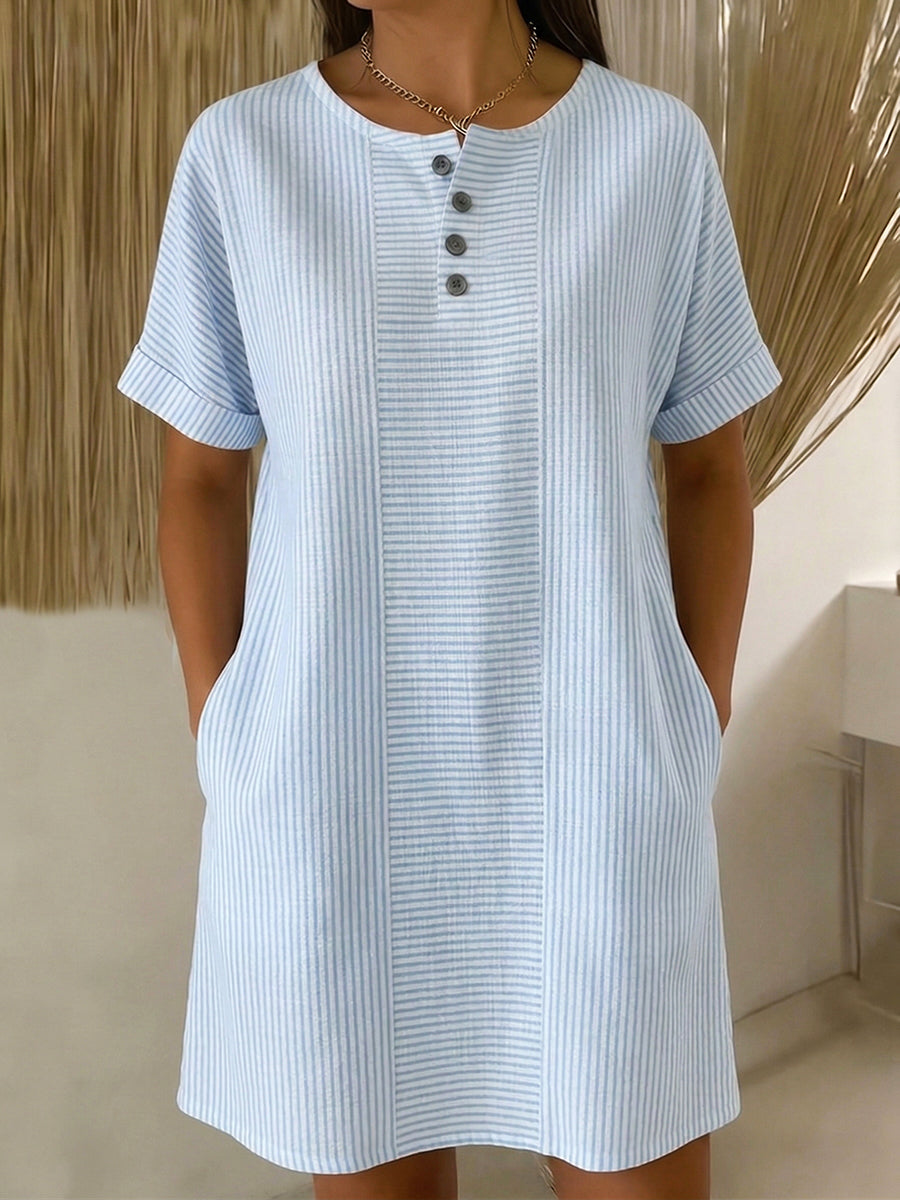 Nelyxa - Robe Femme Fluide Respirante Décontractée Usage Quotidien