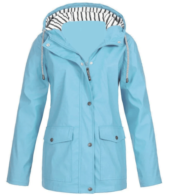 Marjolaine - Veste femme imperméable à capuche avec poches pratiques