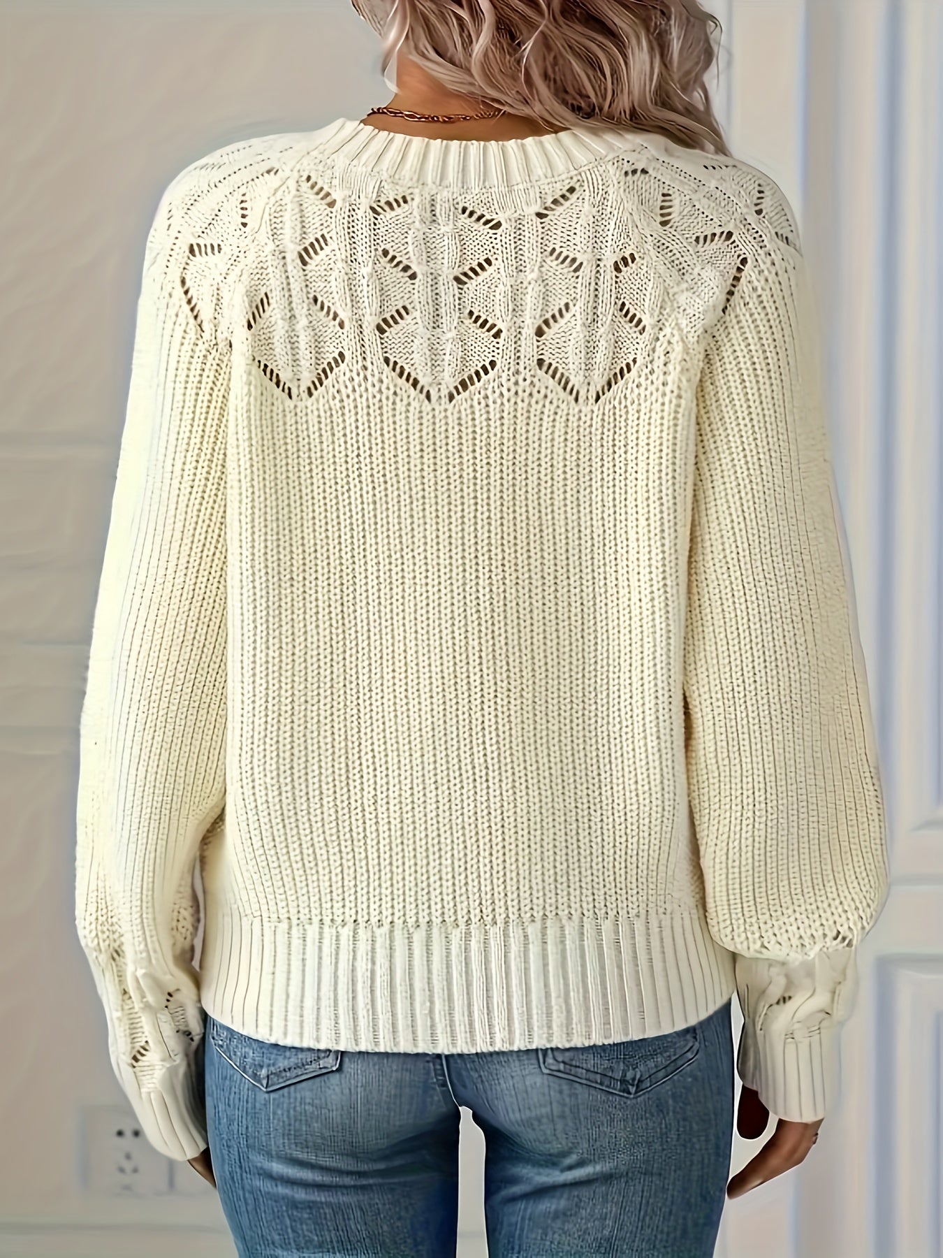 Joravelisse - Pull Tricot Élégant à Manches Longues