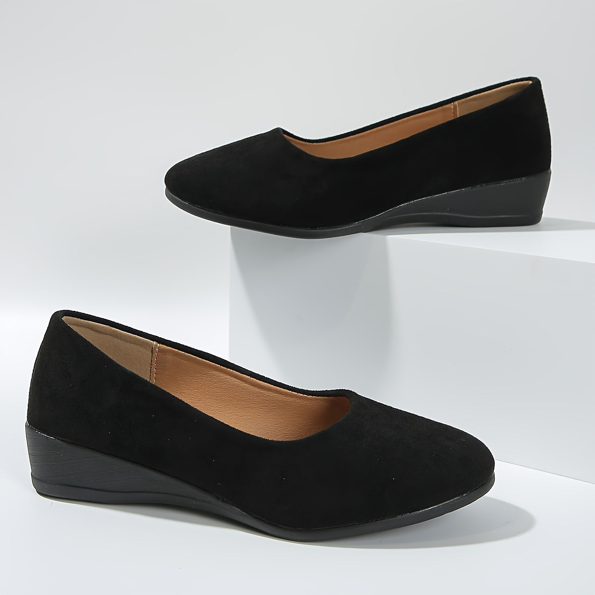 Kaelinne - Ballerines Chic Et Confortables À Talon Compensé