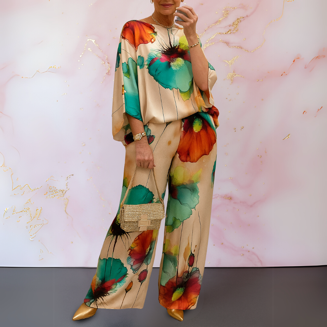 Ysella - Ensemble Satiné Deux Pièces pour Femmes au Style Audacieux et Raffiné
