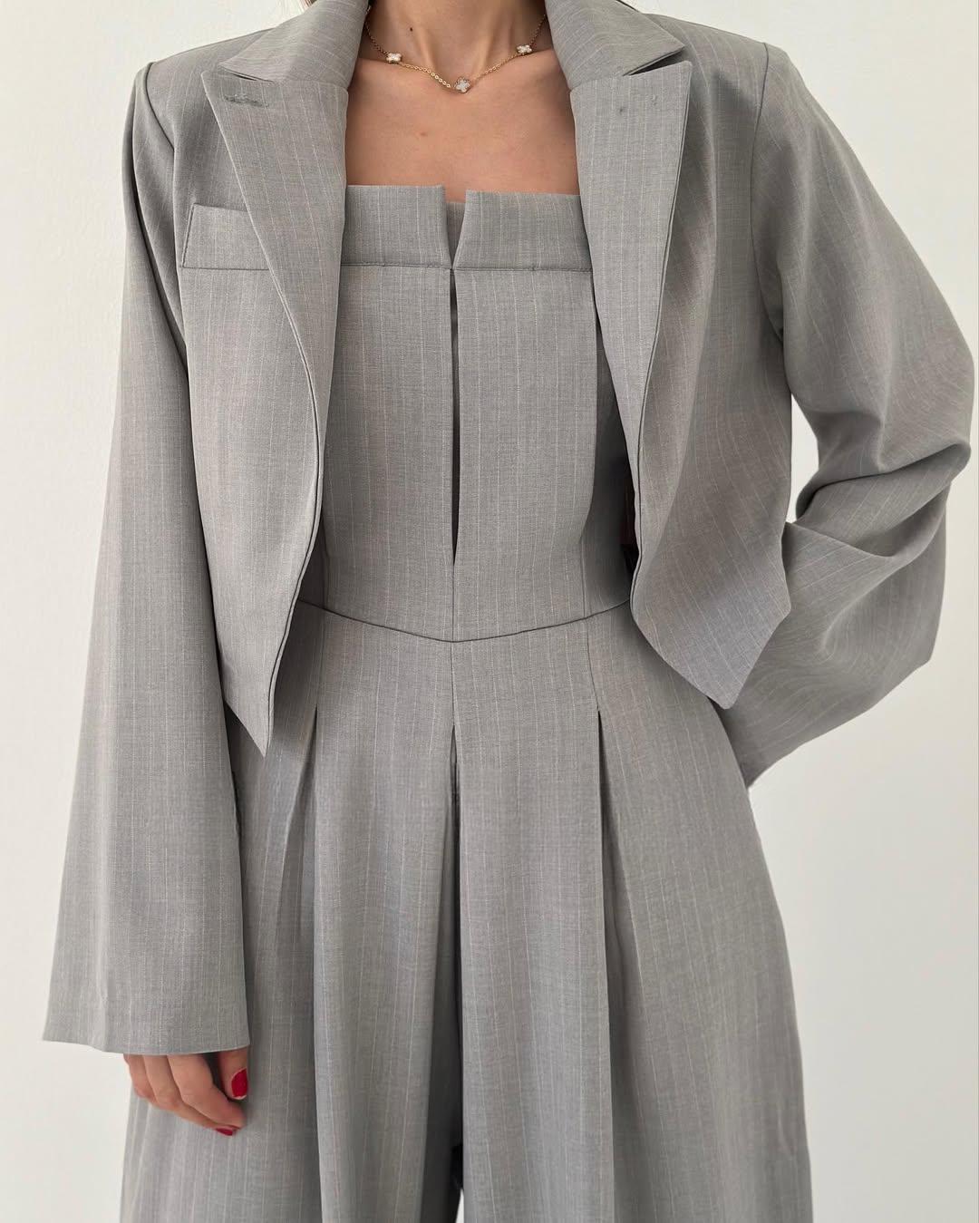 Cyravine - Ensemble Femme Bustier et Veste Style Élégant et Tendance