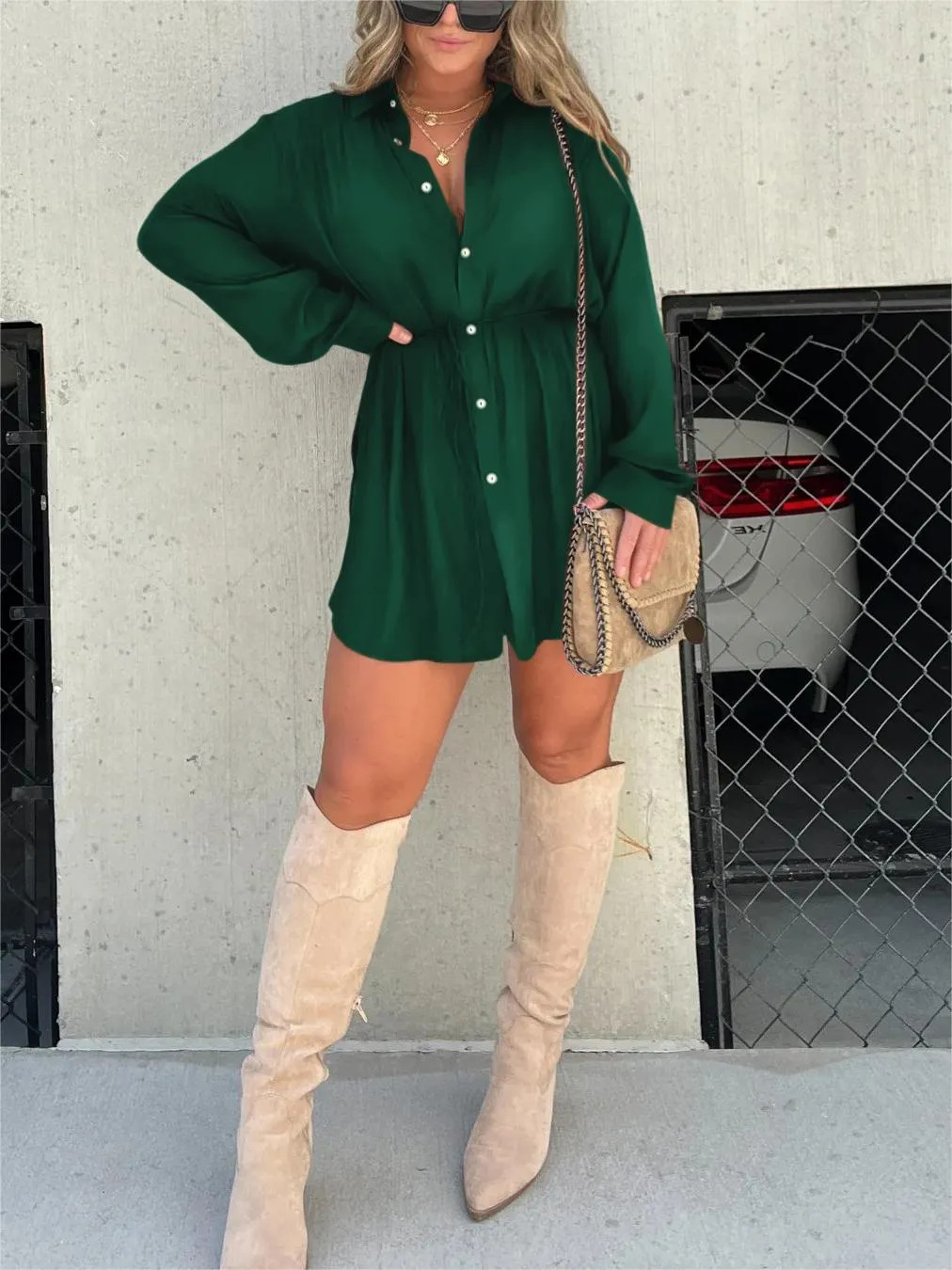 Demi - Combinaison Courte en Satin Tendance