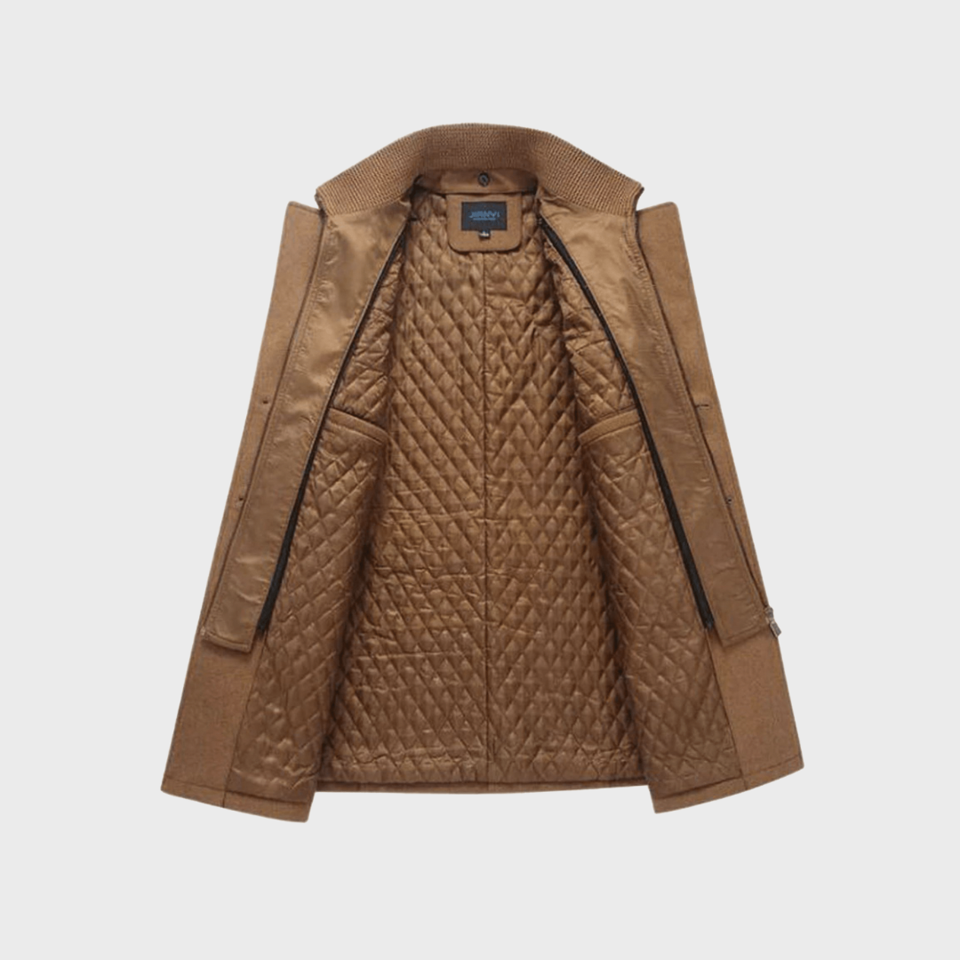 Aaron -  Manteau Classique En Laine Type Peacoat