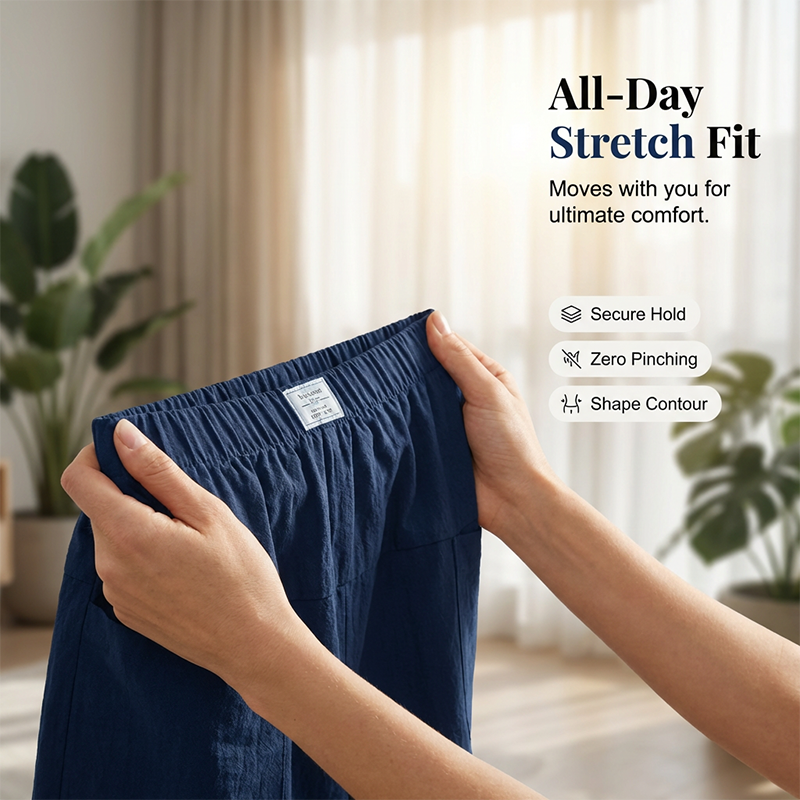 Mirevyn - Robe décontractée femme taille élastique short jupe asymétrique