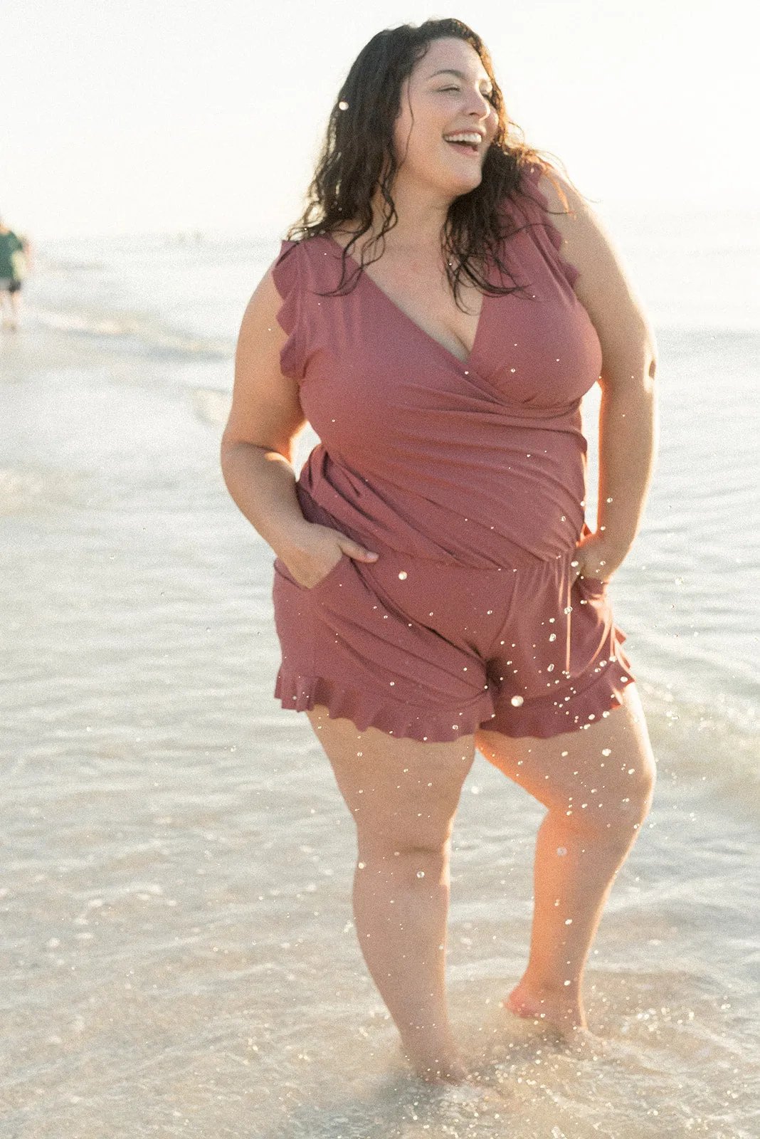 Melisande - Maillot de bain avec volants et soutien-gorge intégré