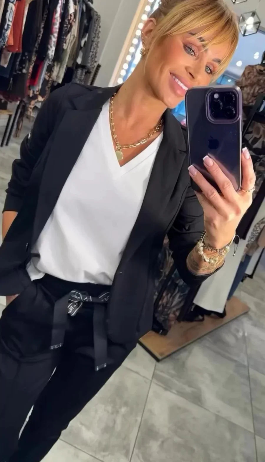 Rosindra - Ensemble deux pièces avec veste fluide et pantalon jogging confortable