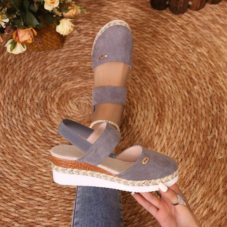 Lioraelle - Sandales Orthopédiques avec Plateforme, Ventilées et Décontractées