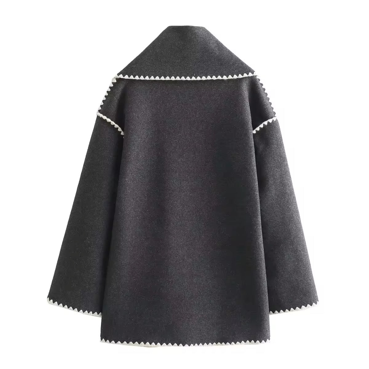 Antoinette - Manteau Élégant avec Col Rond et Poches