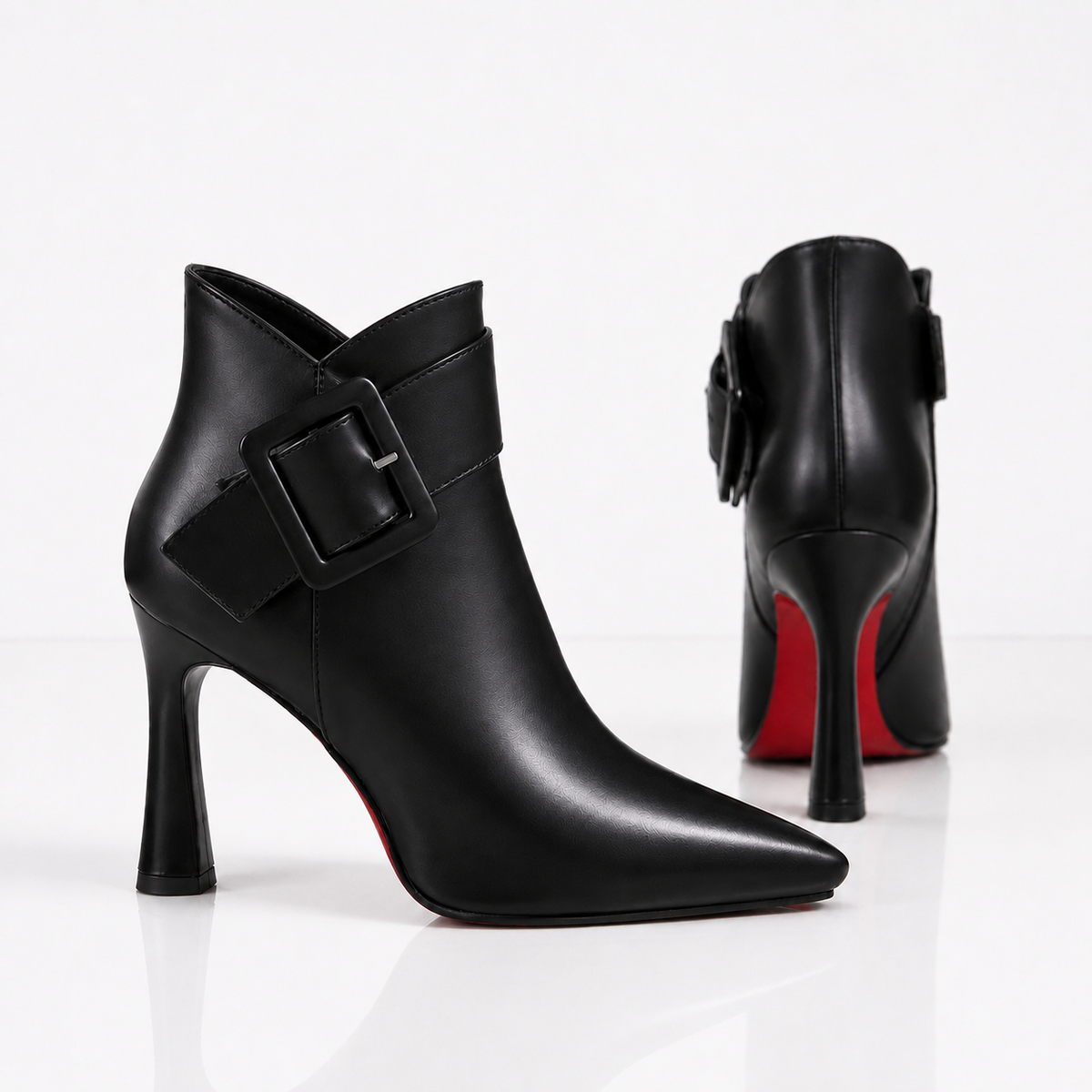 Gea - Bottines femme à boucle et talon fin