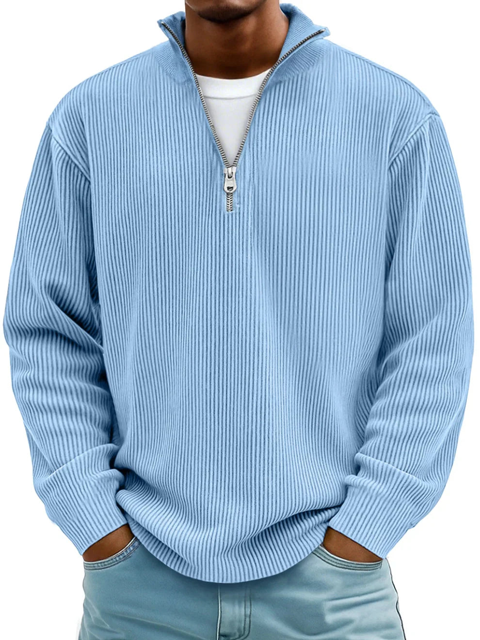 Julian - Pull Demi-Zip Tendance et Stylé pour Hommes