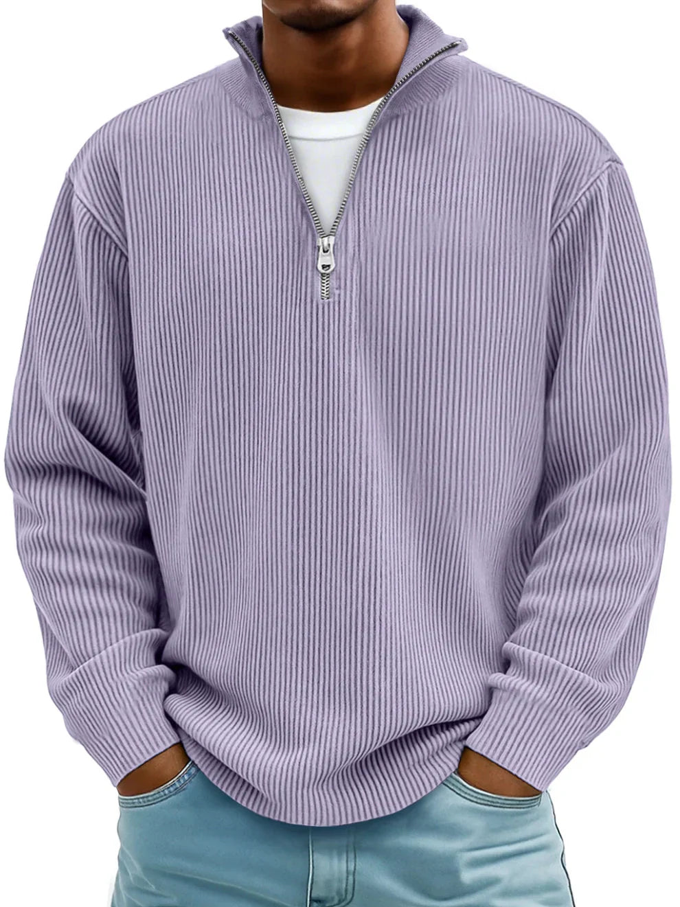Julian - Pull Demi-Zip Tendance et Stylé pour Hommes