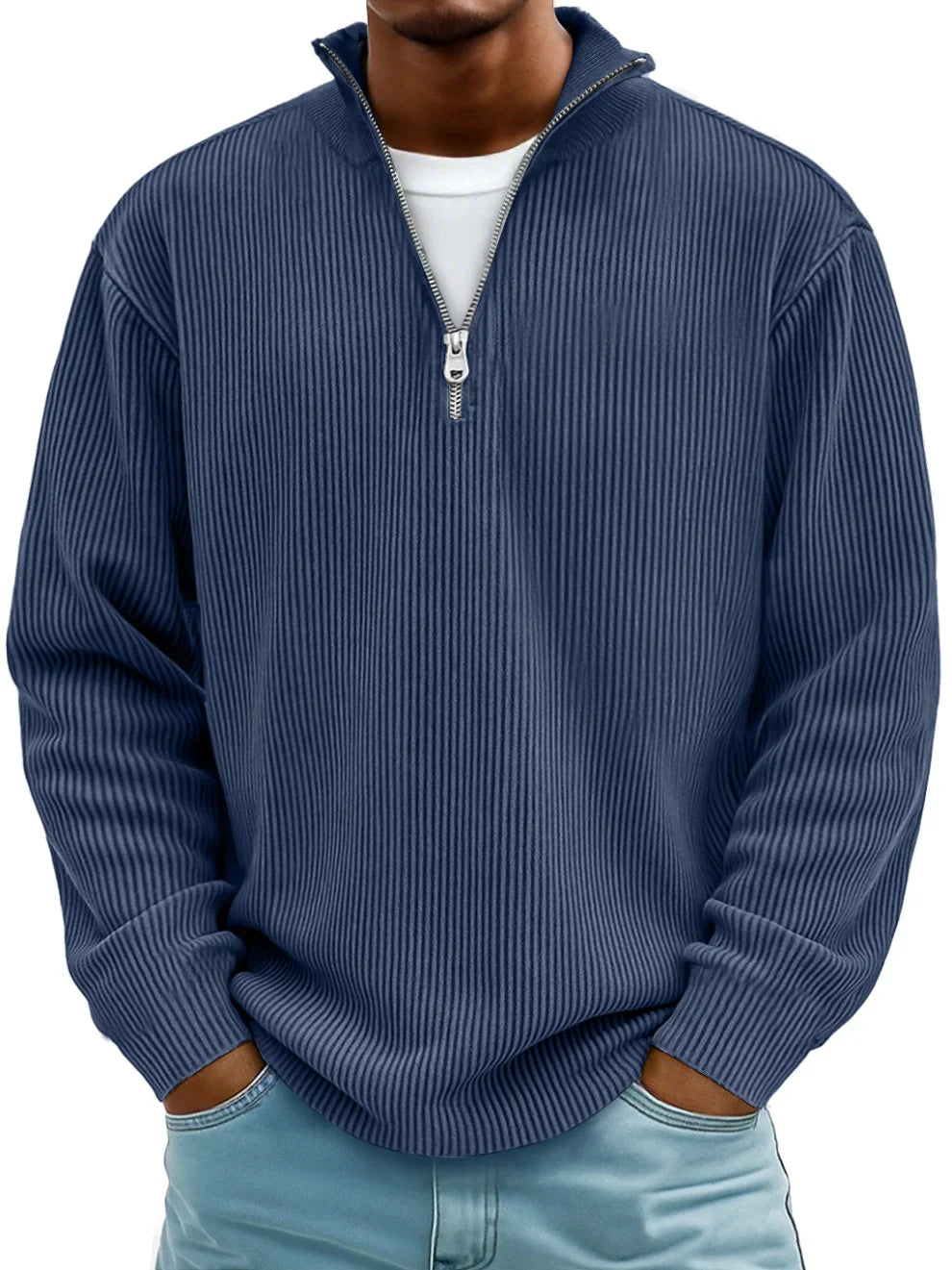 Julian - Pull Demi-Zip Tendance et Stylé pour Hommes