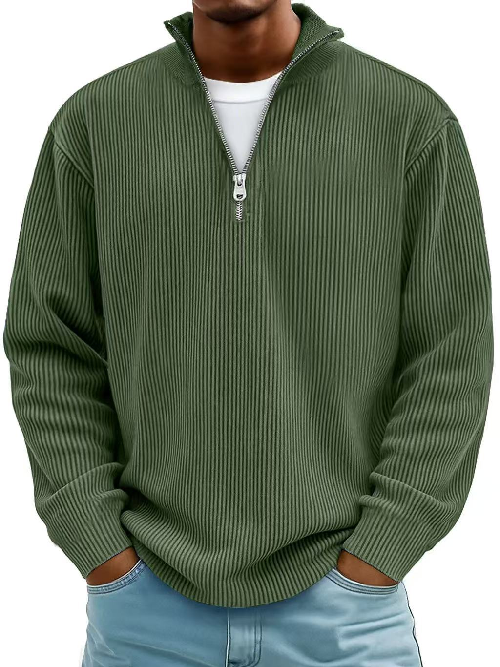 Julian - Pull Demi-Zip Tendance et Stylé pour Hommes