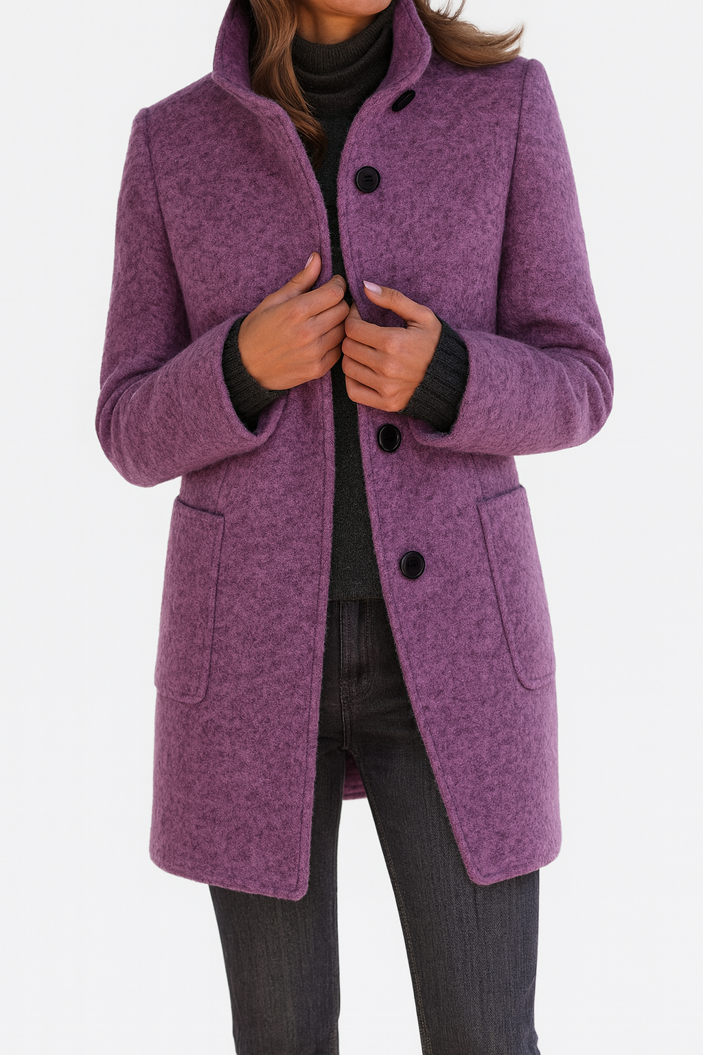 Marionne - Veste pour femme avec col montant pour un style élégant et fonctionnel