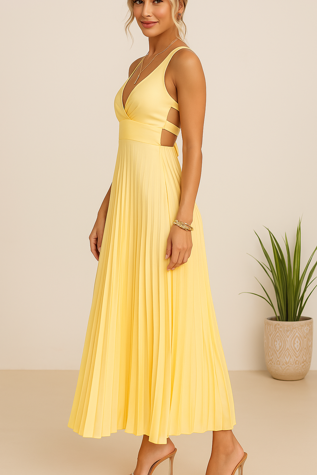 Oria - Robe Élégante à Plis