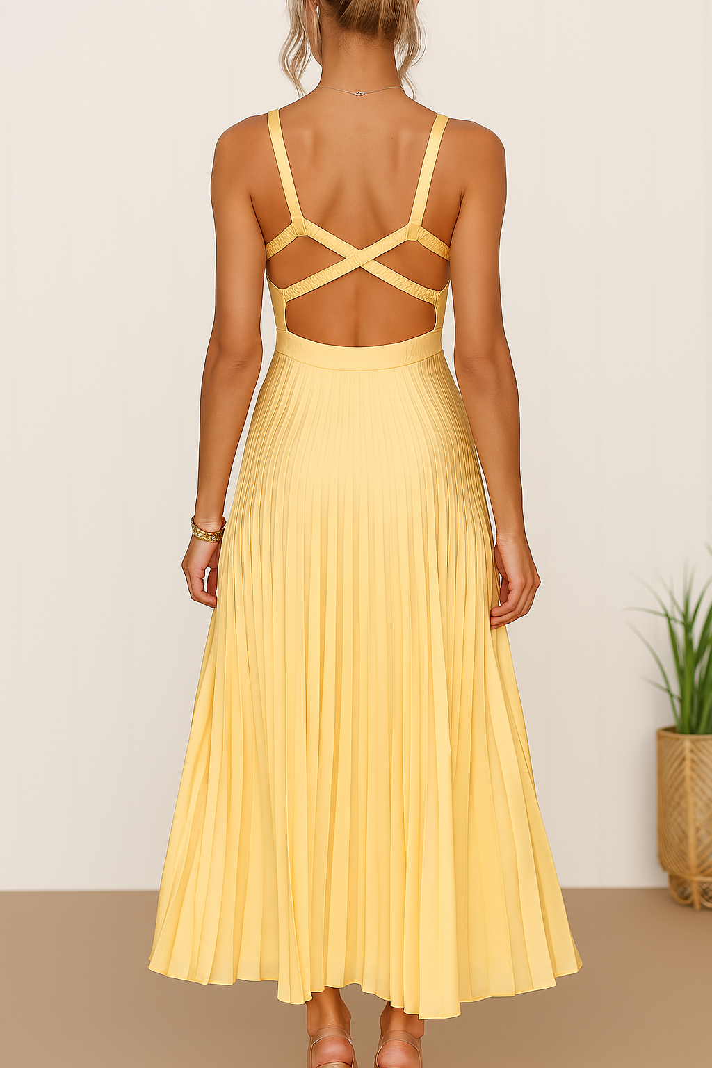 Oria - Robe Élégante à Plis