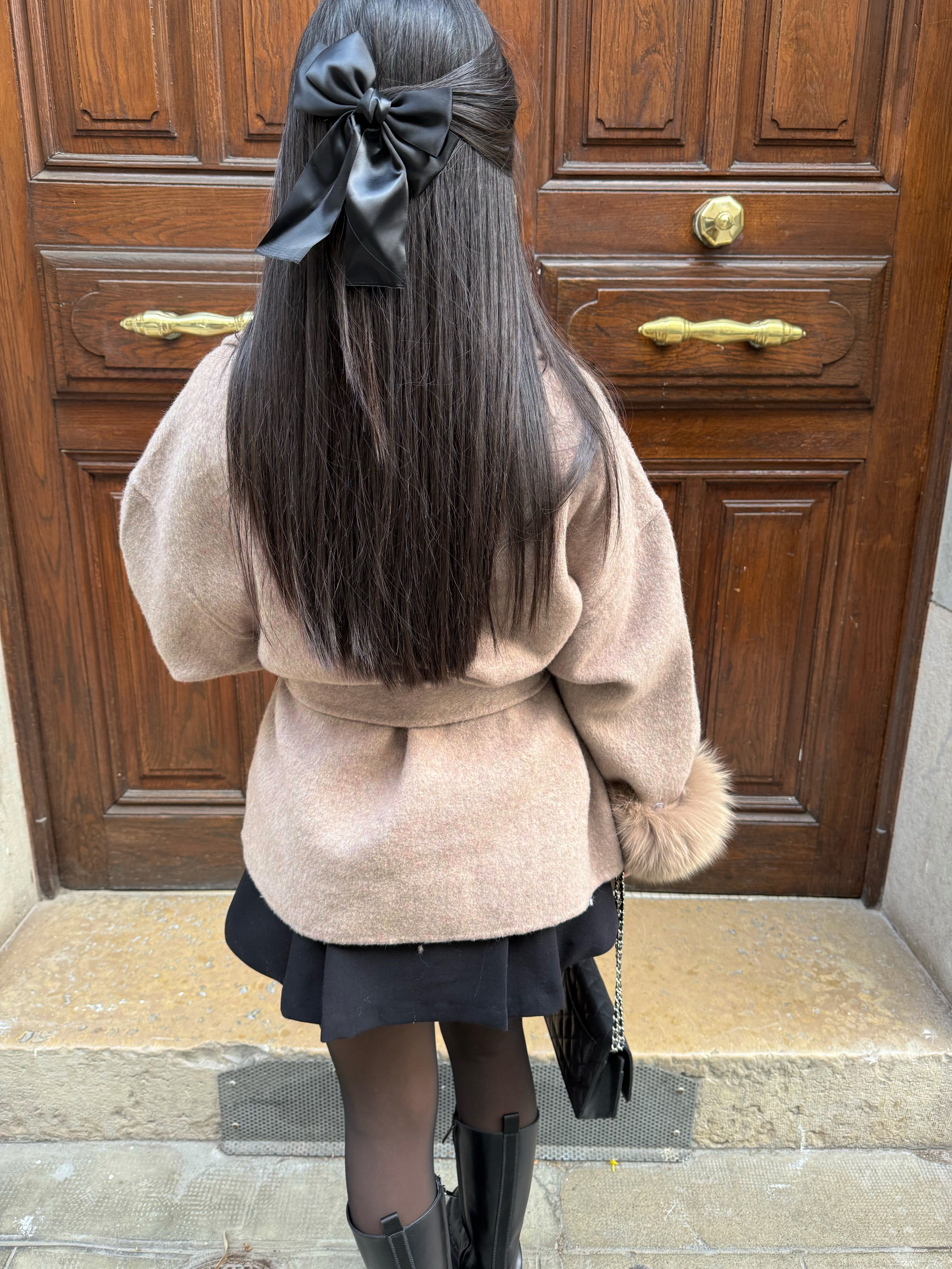 Merel - Manteau Luxe en Peluche pour Hiver Élégant