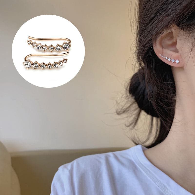 Océane - Boucles d'oreilles sept étoiles scintillantes
