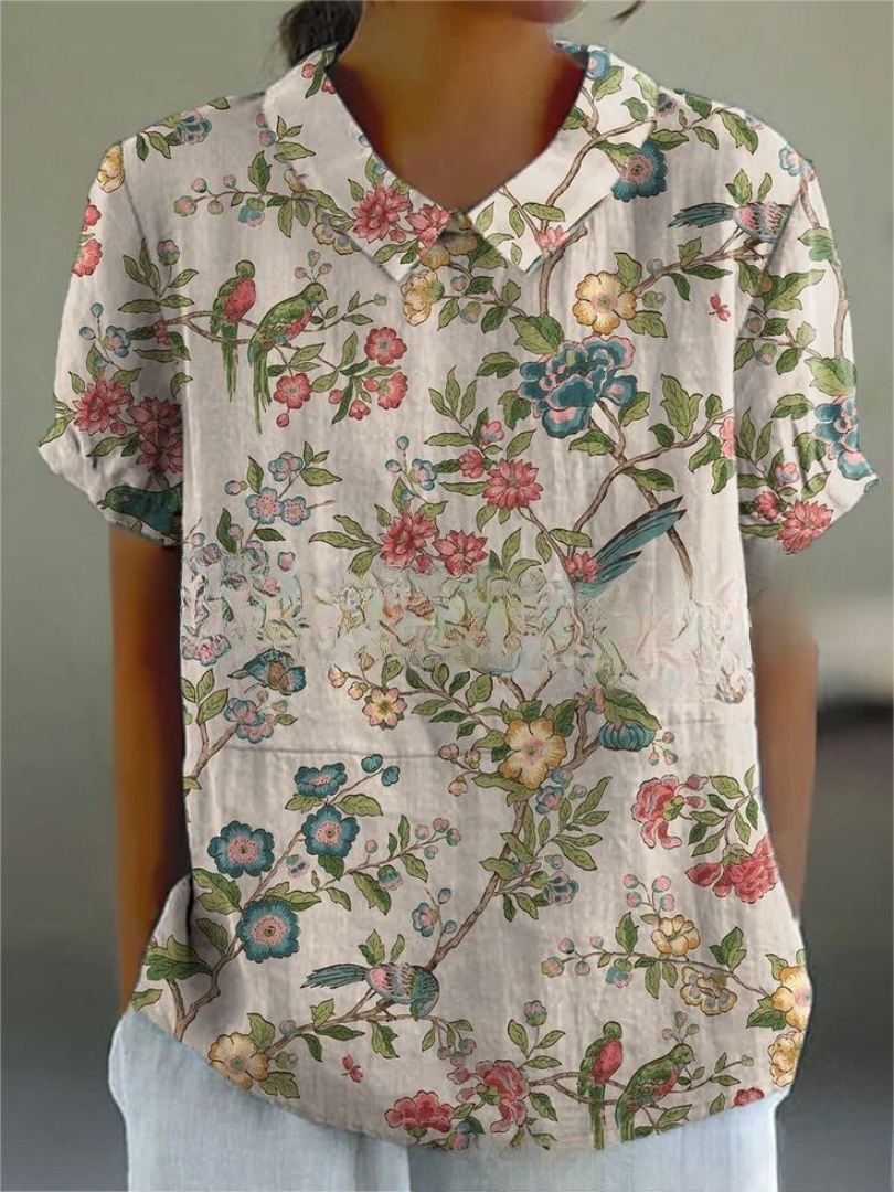 Ombeline - Chemise Florale Élégante