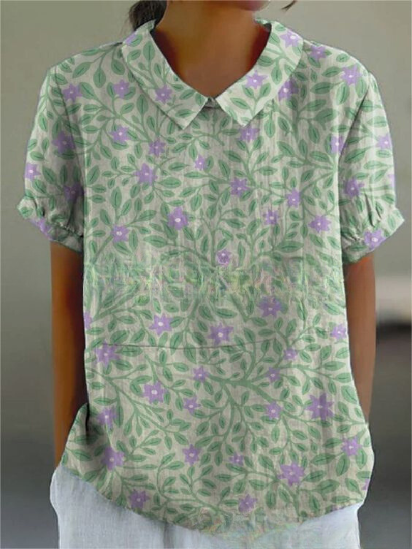 Ombeline - Chemise Florale Élégante