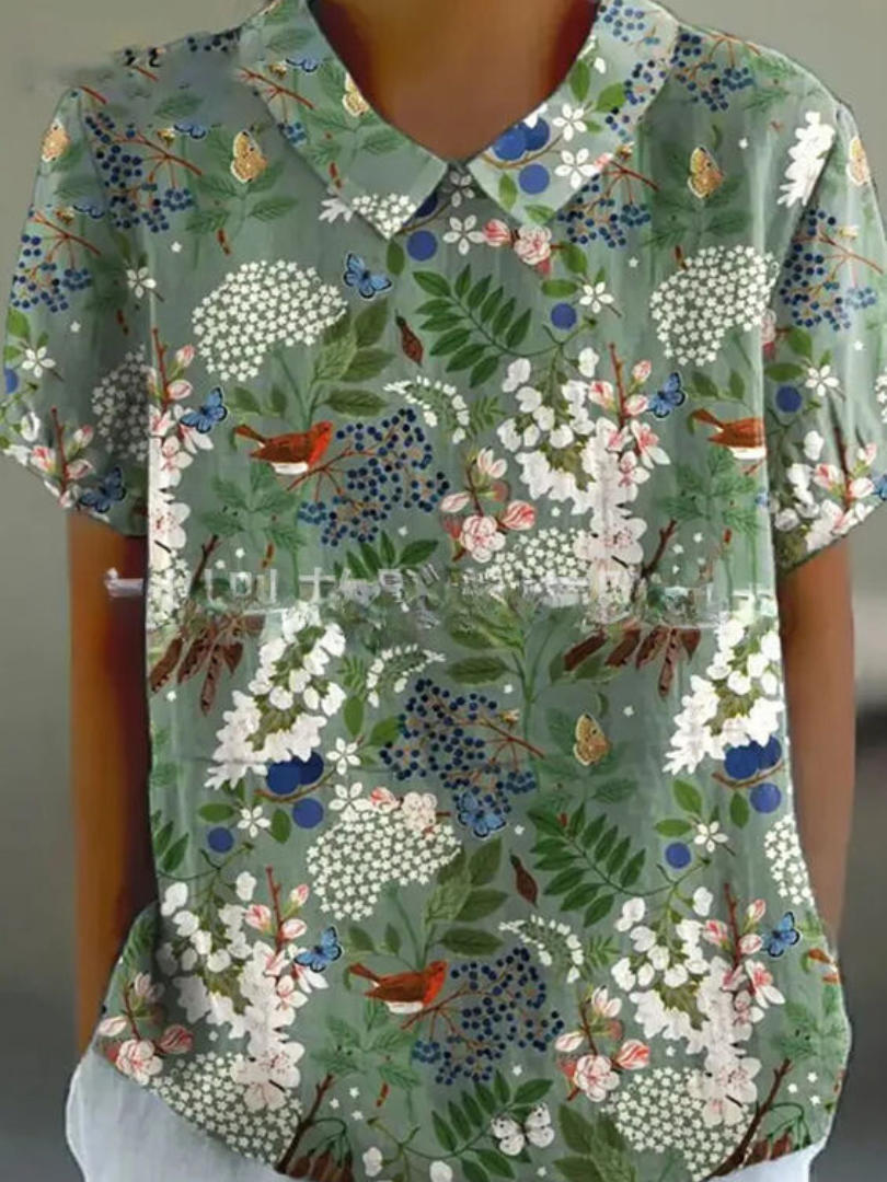 Ombeline - Chemise Florale Élégante