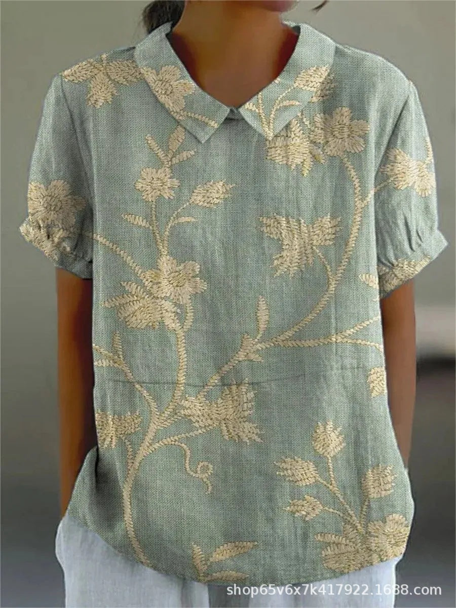 Ombeline - Chemise Florale Élégante
