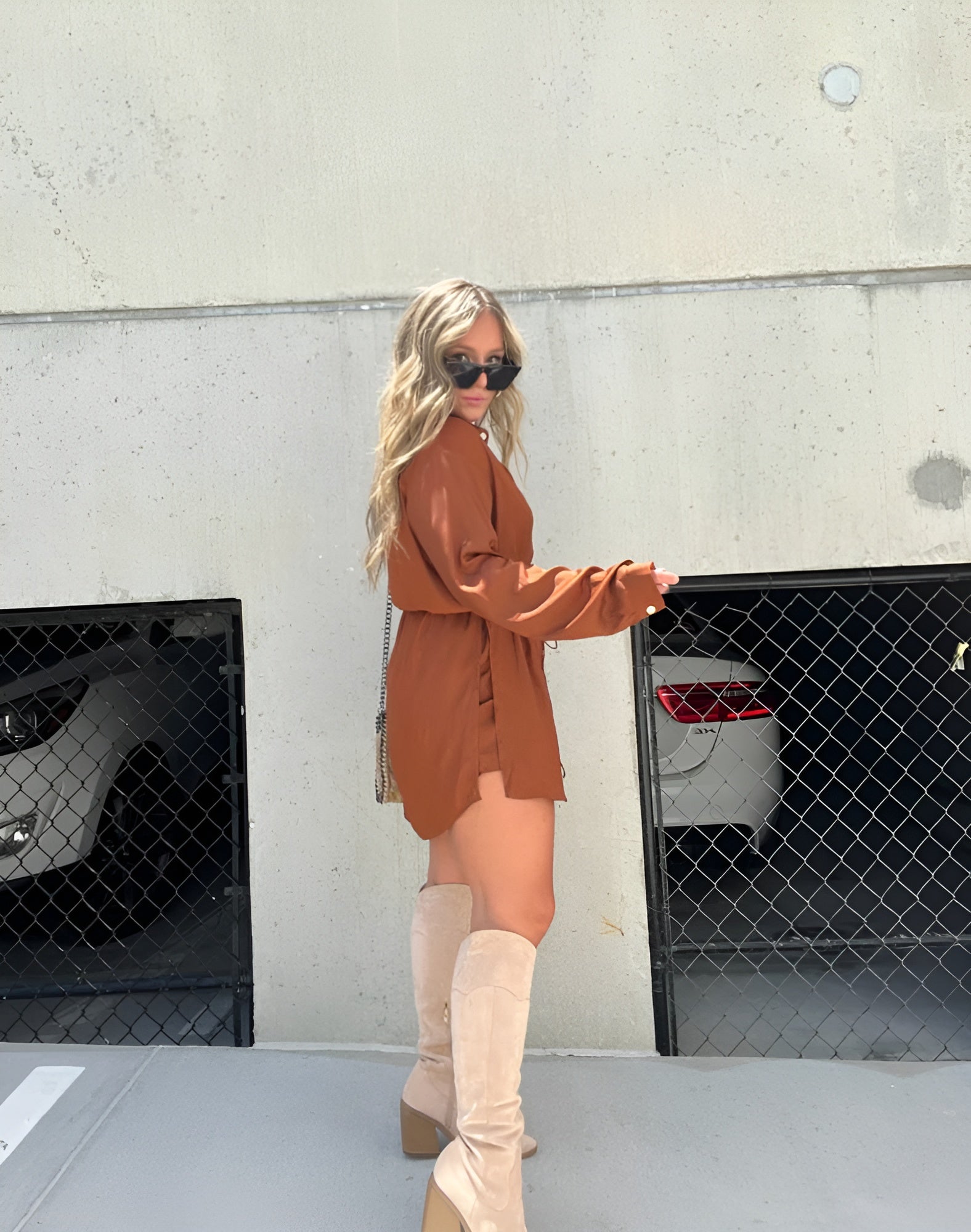 Demi - Combinaison Courte en Satin Tendance
