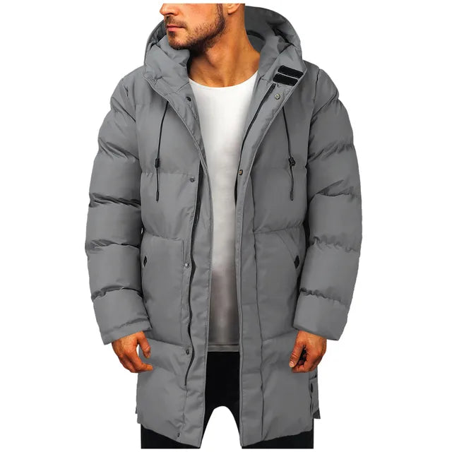 Jean - Parka Longue à Capuche pour Homme Confort et Style Hivernal