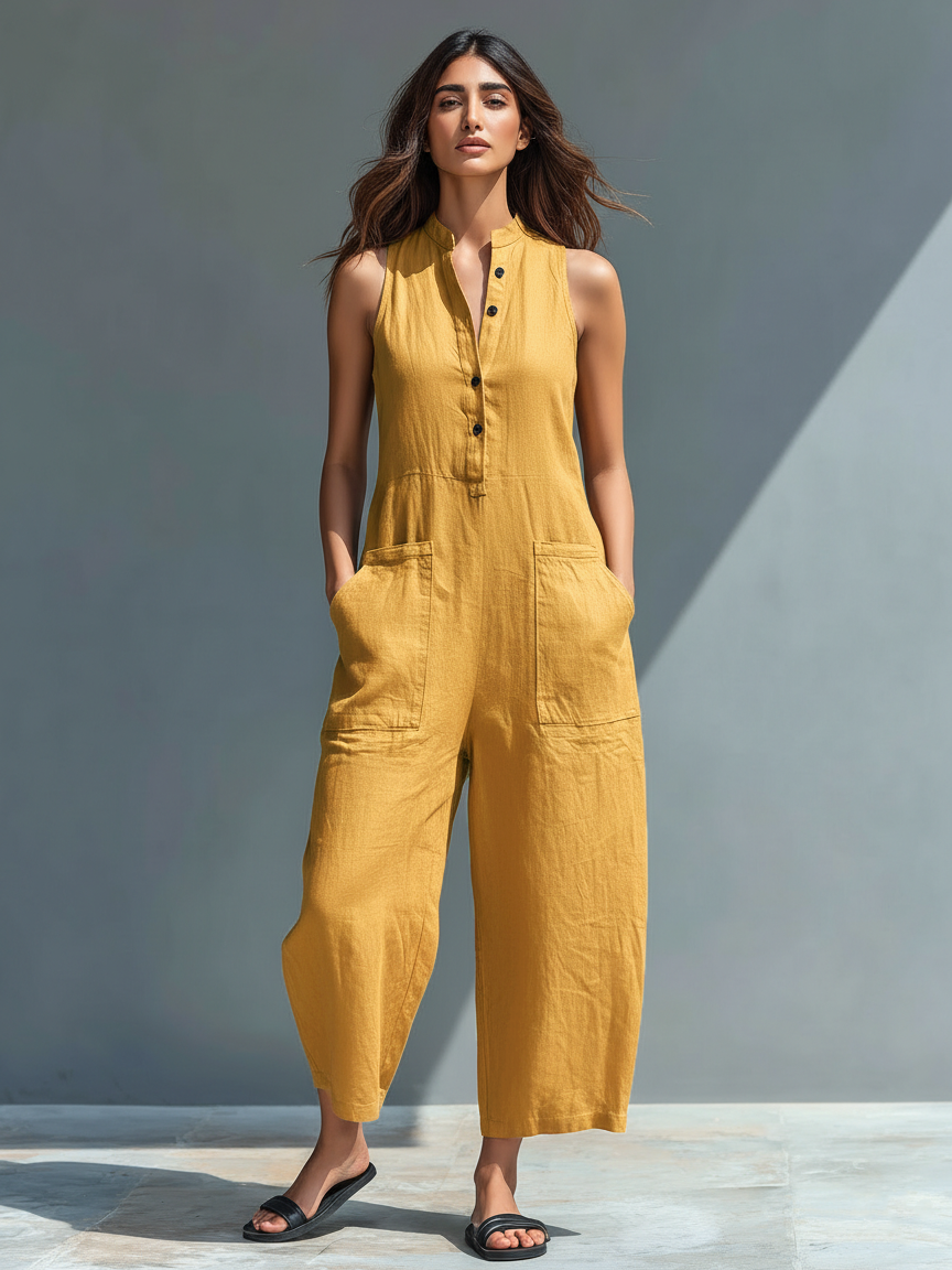 Soraya - Combinaison Large Sans Manches pour Femme