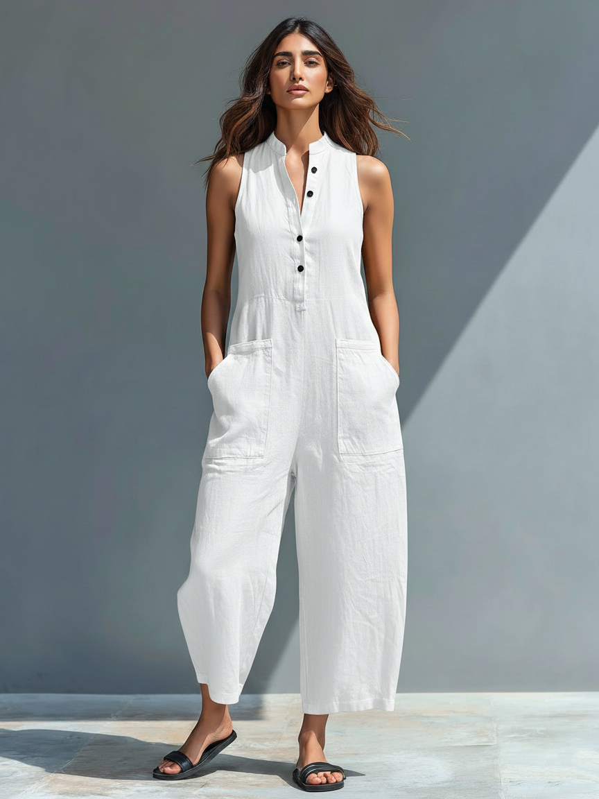 Soraya - Combinaison Large Sans Manches pour Femme