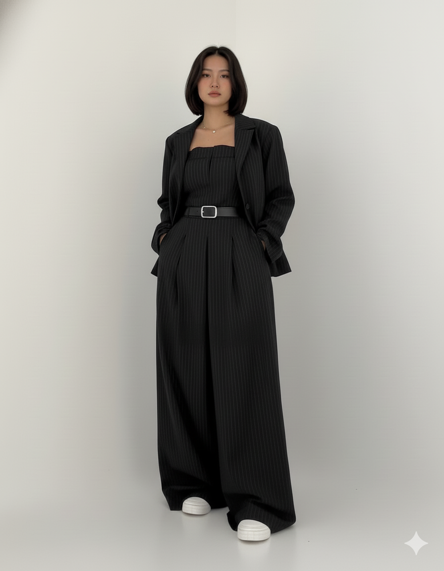 Cyravine - Ensemble Femme Bustier et Veste Style Élégant et Tendance