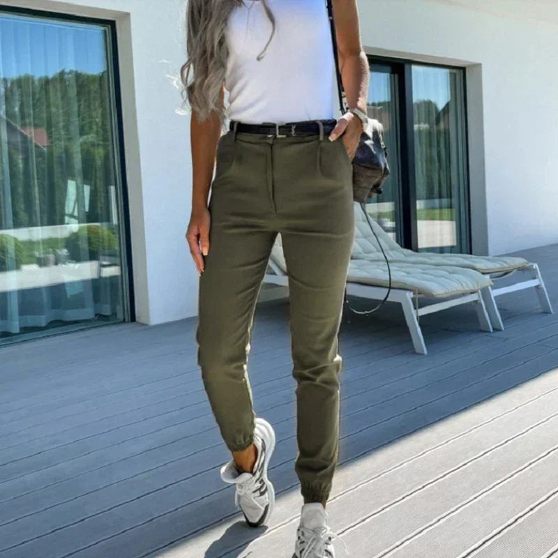 Kaatje - Pantalon femme cheville à poches élégantes