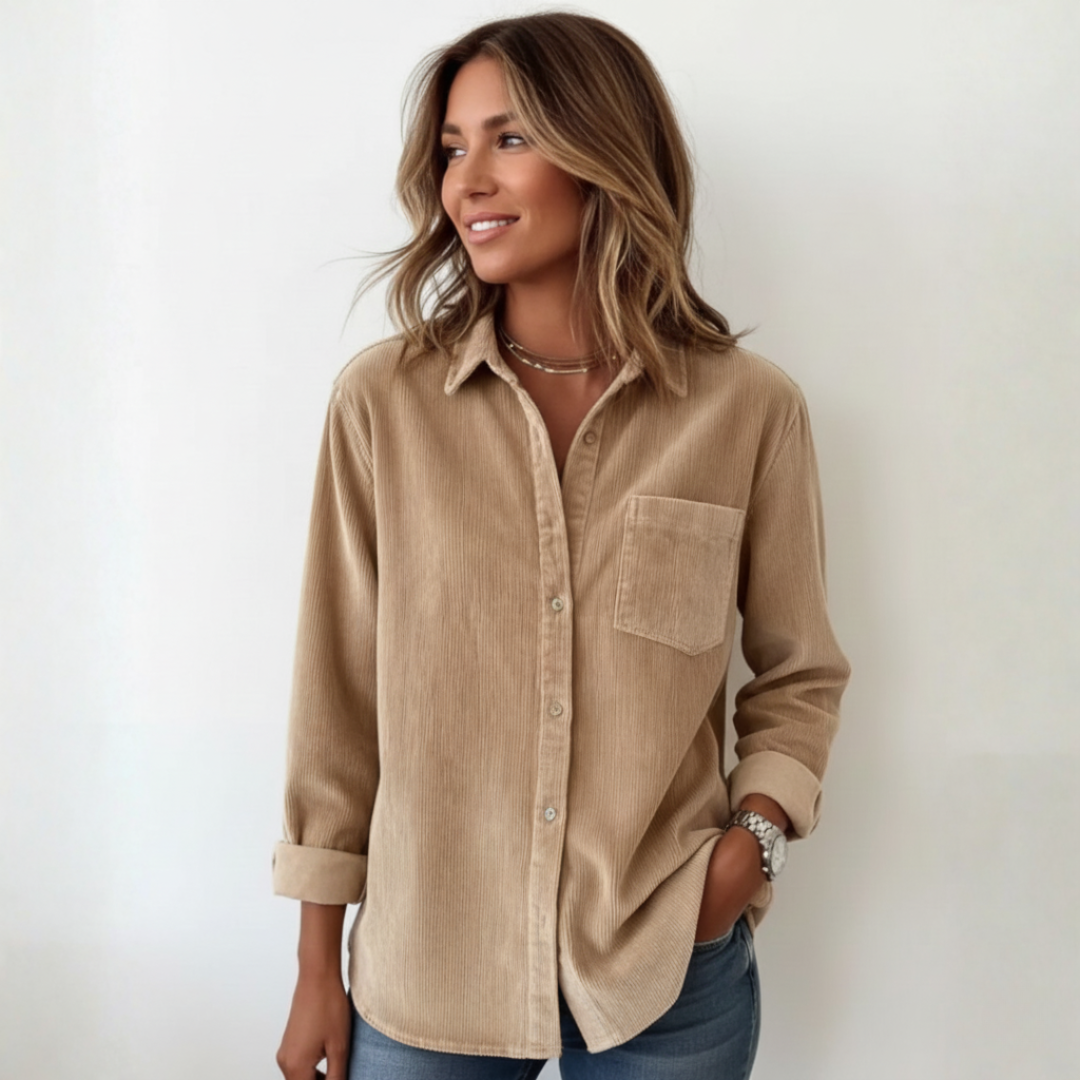 Elivianne - Une chemise en velours côtelé qui fonctionne à merveille