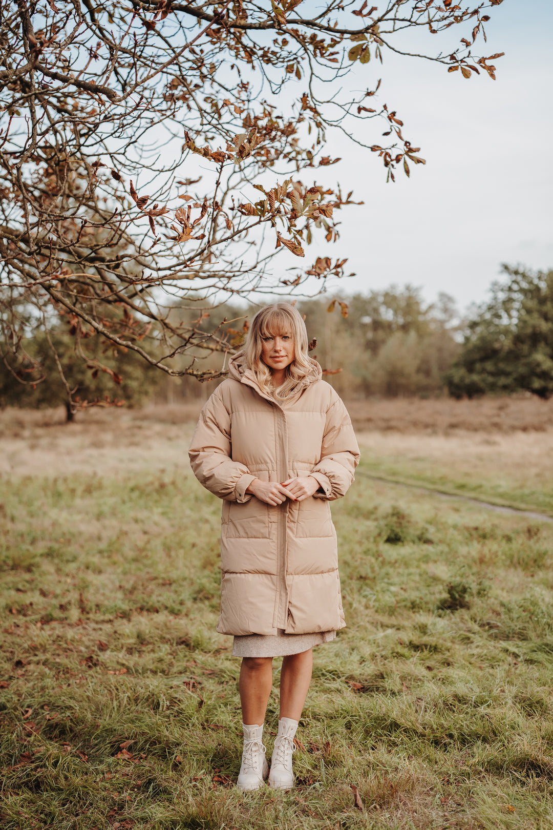 Lonneke - Manteau Long Femme Duvet avec Capuchon