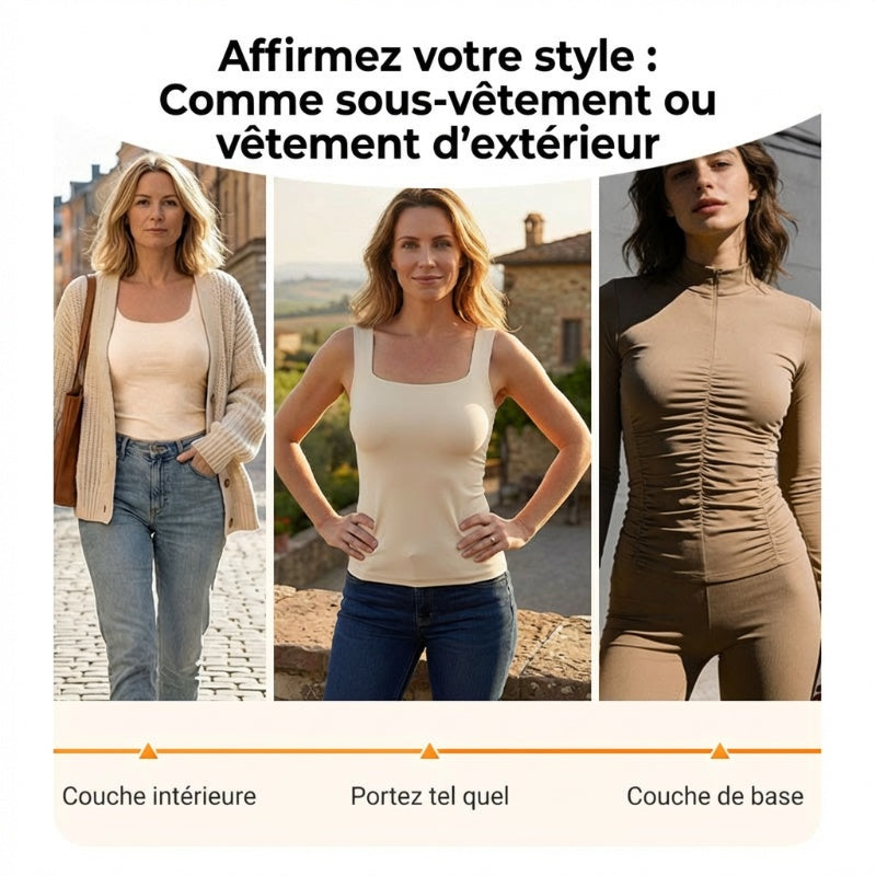 Primrose - Débardeur Thermique Femme avec Soutien Intégré