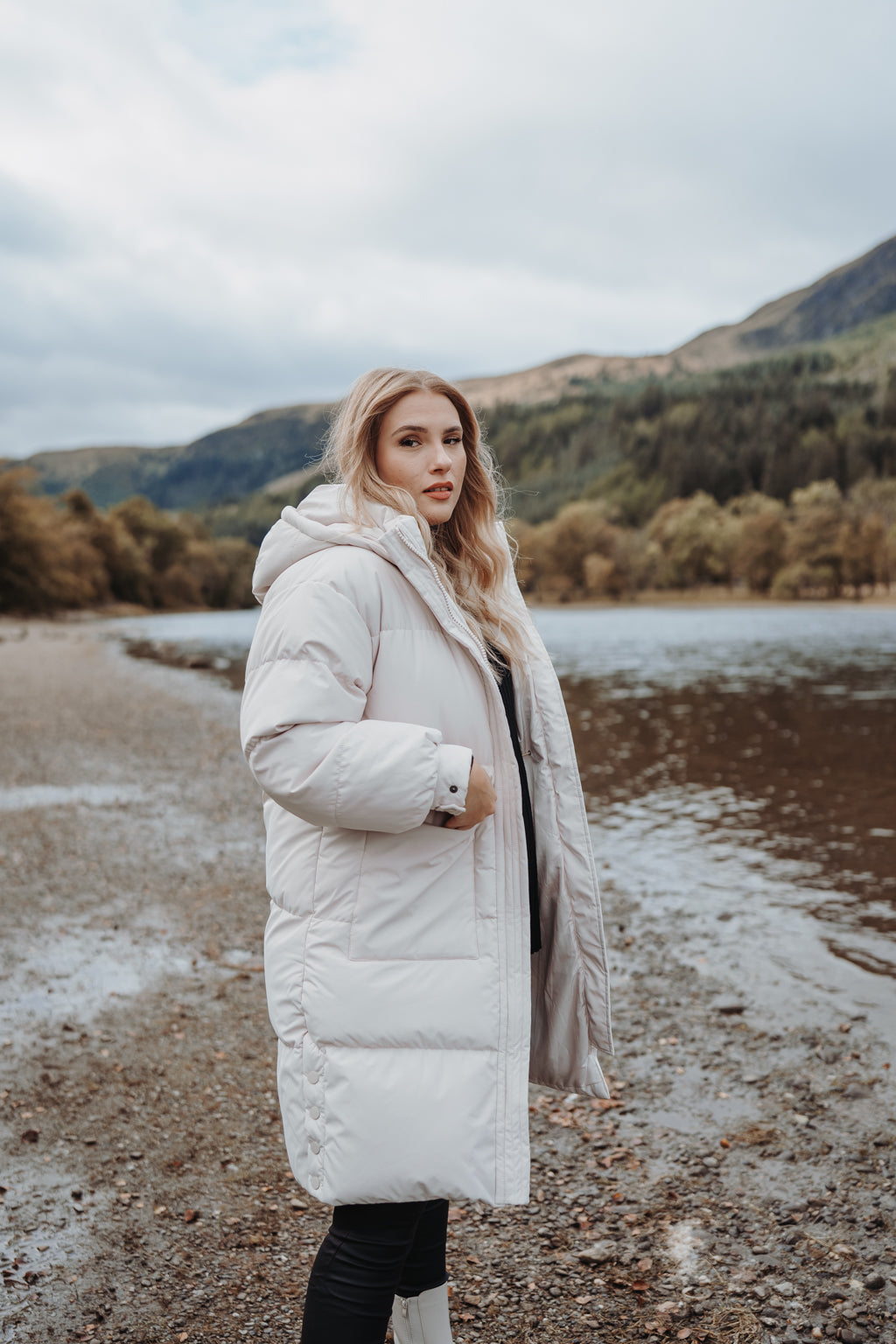 Lonneke - Manteau Long Femme Duvet avec Capuchon