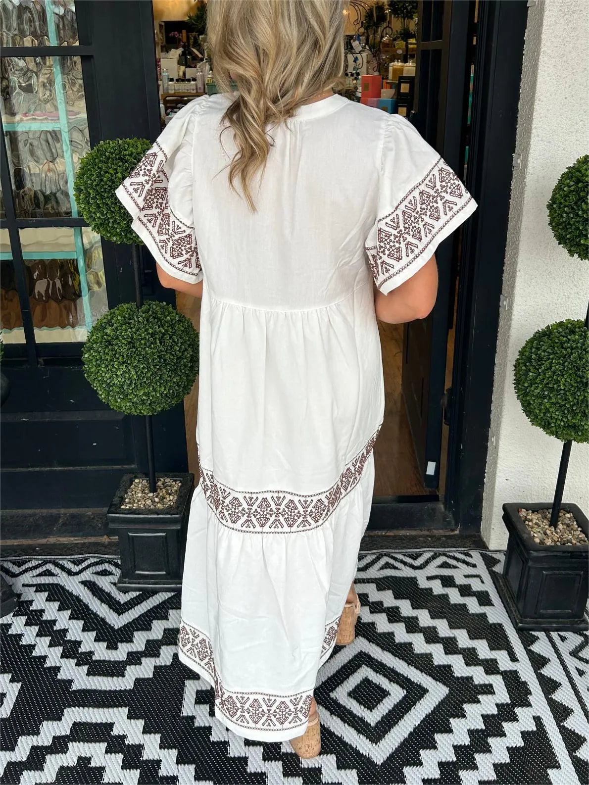 Noéa - Robe Longue Bohème à Col V