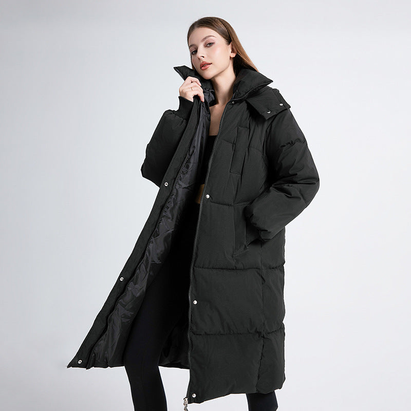 Aurelina - Manteau Long Matelassé Hiver Élégant