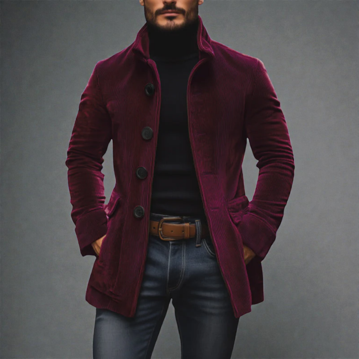 Carel -  Veste En Velours Côtelé Homme Élégance Intemporelle
