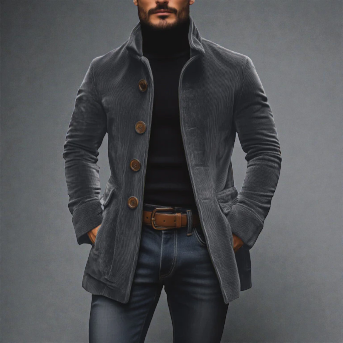 Carel -  Veste En Velours Côtelé Homme Élégance Intemporelle