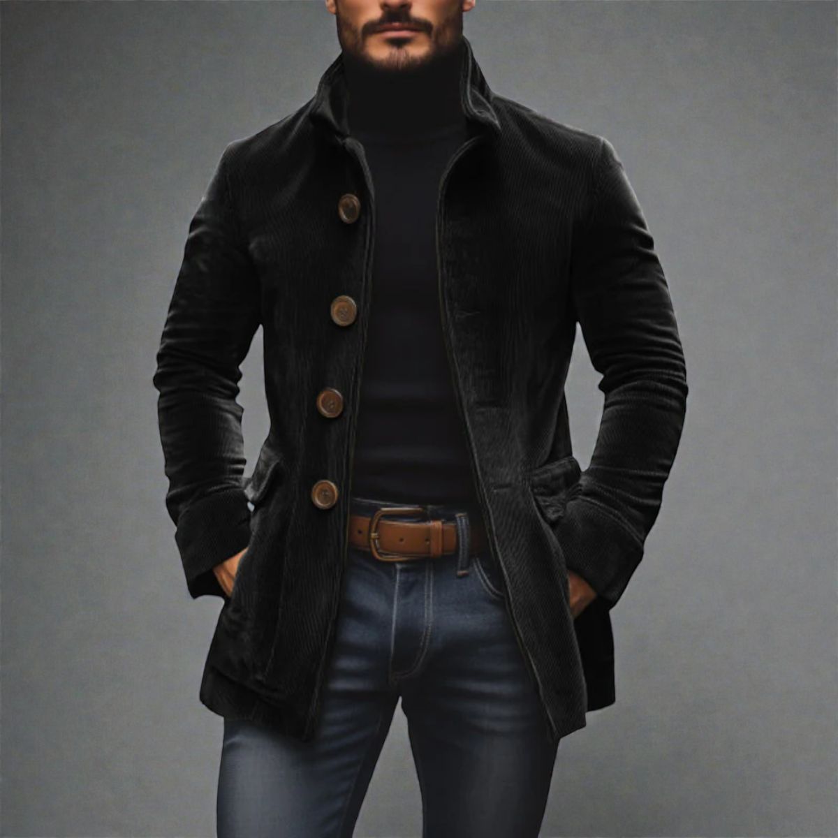 Carel -  Veste En Velours Côtelé Homme Élégance Intemporelle