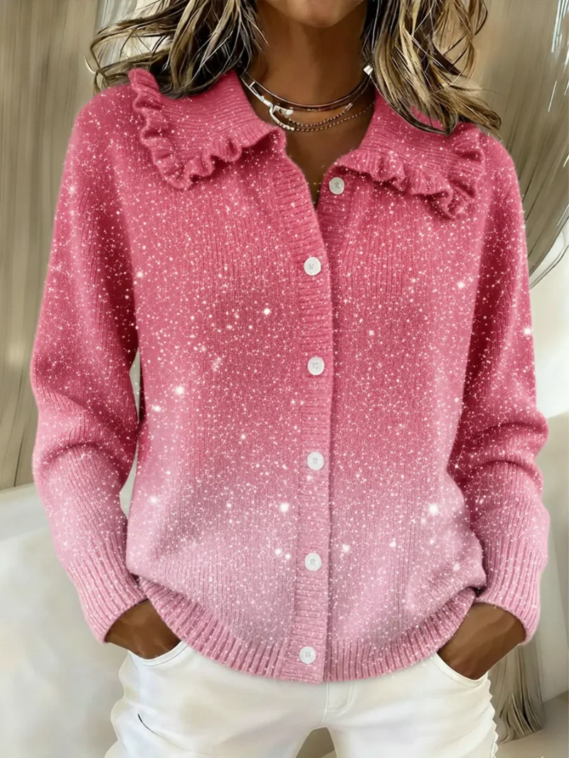 Aveloria - Gilet Tricoté Brillant et Féminin
