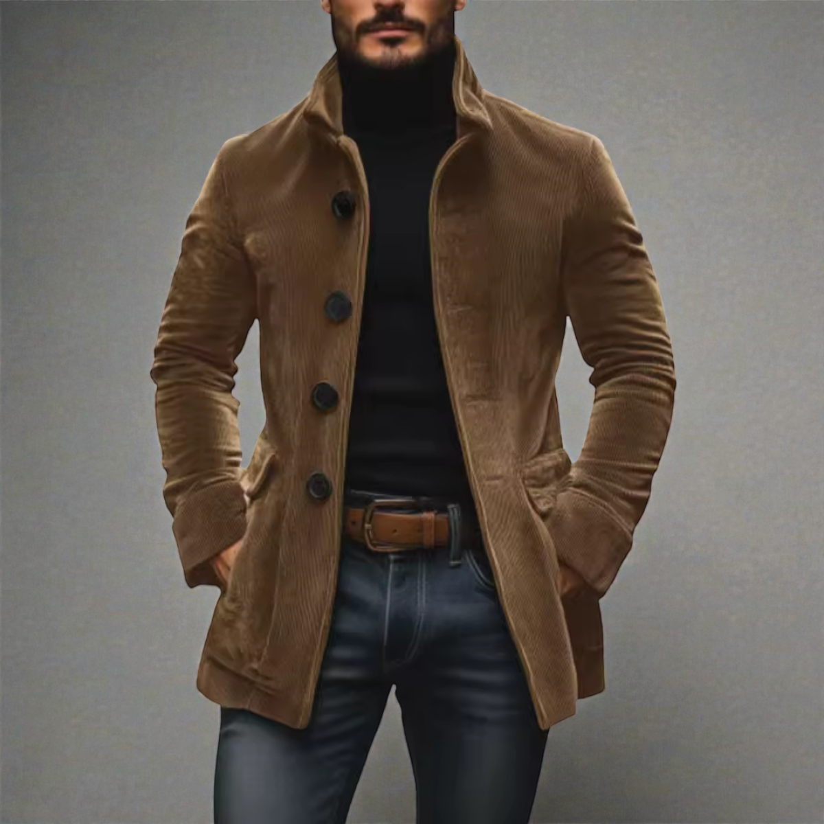 Carel -  Veste En Velours Côtelé Homme Élégance Intemporelle