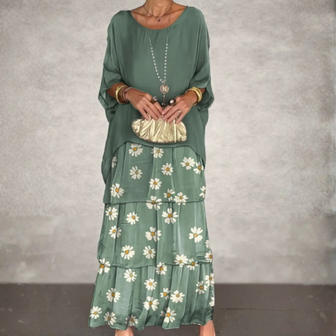 Lara – Robe longue fluide élégante